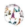 Funny Christmas Elf Shower Cap with Elastic Band, Waterproof, Double-Layer, Reusable, with Ear Protection view 2