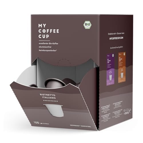 My Coffee Cup MEGA BOX RISTRETTO ITALIANO Organic Coffee Capsules, 100 Count