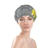 Bouquet of Daffodils Shower Cap with Elastic Band, Waterproof, Double-Layer, Reusable, Ear Protection for Men and Women view 3