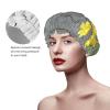 Bouquet of Daffodils Shower Cap with Elastic Band, Waterproof, Double-Layer, Reusable, Ear Protection for Men and Women view 4