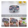 Weekly Pill Organizer for Women - Pink Floral view 4