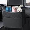 Car Seat Backrest Organizer Bag, PU Leather view 3