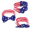BESTonZON 3-Piece Infant Ear Headbands, American Flag view 1