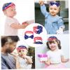 BESTonZON 3-Piece Infant Ear Headbands, American Flag view 4