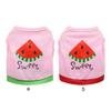 Budiniao Summer Vest for Dogs - Watermelon Letter Hoodie, Pink Green, XS view 4