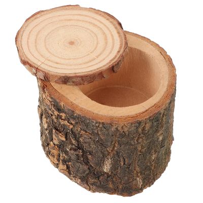 Small Wooden Food Bowl with Lid for Hamsters and Small Pets