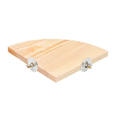 Fan-Shaped Wooden Bird Platform for Parrots