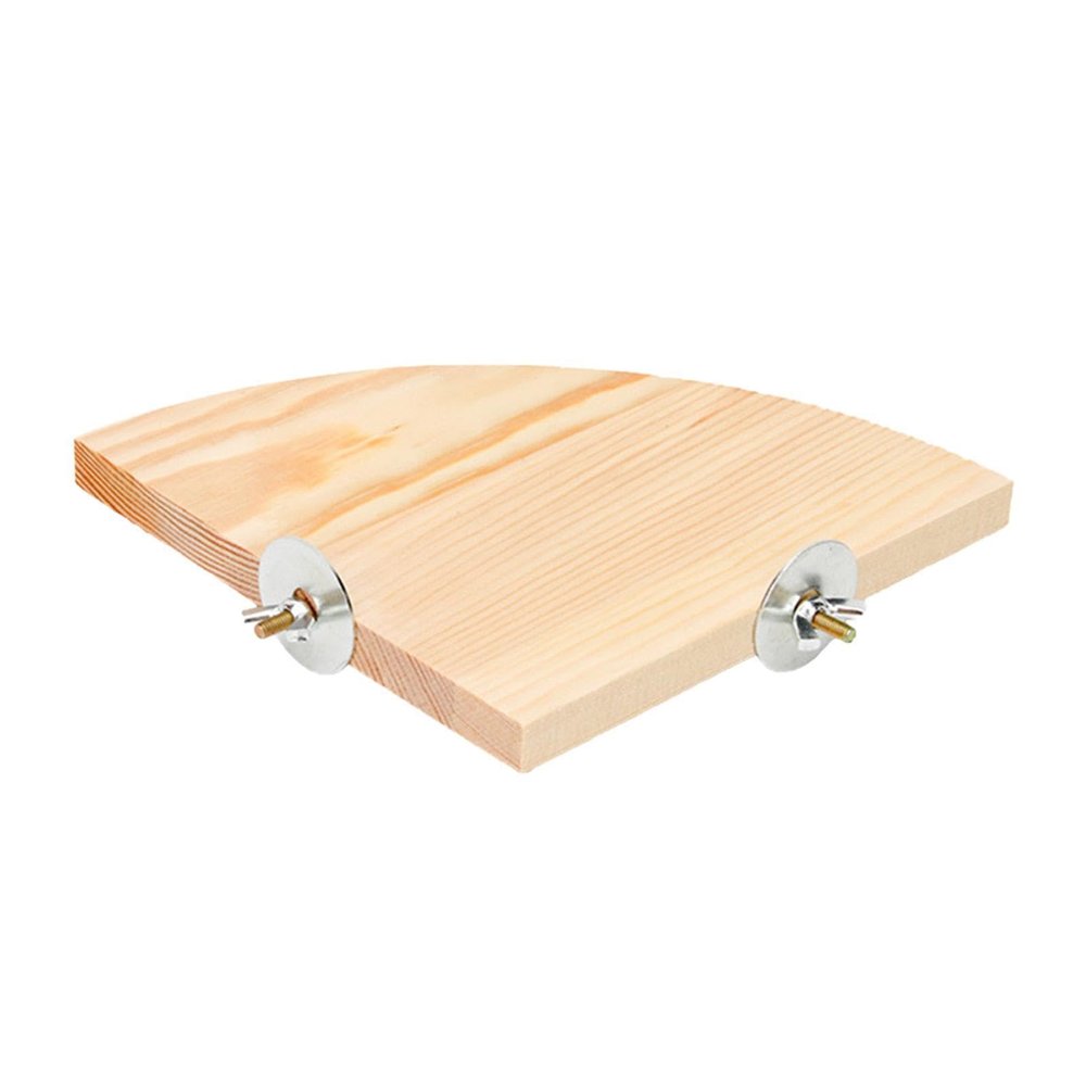 Fan-Shaped Wooden Bird Platform for Parrots