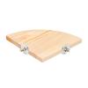 Fan-Shaped Wooden Bird Platform for Parrots view 1