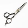 6-Inch Professional Black Damascus Steel Tiger-Head Haircutting Scissors view 3