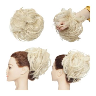 Synthetic Fluffy Chignon Hairpiece with Elastic Band, Messy Bun, Ponytail, 85 g (1836)