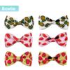 3-Pack Breakaway Cat Collars with Bow Ties and Bells, Watermelon, Strawberry & Pineapple view 4
