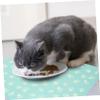 HAPINARY 2-Piece Non-Slip, Water-Resistant Pet Feeding Mats, PP/EVA, Random Color view 2
