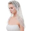 Zghhc Floral Mantilla Bridal Veil with Headband view 1
