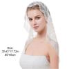 Zghhc Floral Mantilla Bridal Veil with Headband view 2