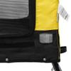 vidaXL Bicycle Dog Trailer Yellow and Black Oxford Fabric & Iron view 4