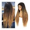Wavy-End Wig for Black Women, 26-Inch Synthetic Braided Twist Wig, 1B-27 view 1