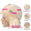 Blonde Human Hair Wig, 20 Inches view 4