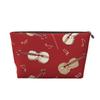 Music Violin Red Note Toiletry & Makeup Bag view 1