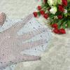 Whakano Rhinestone Fishnet Tights, High-Waisted Stretch Fishnet Stockings for Women, White/Khaki view 3