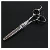 Professional Pet Hair Scissors with Razor Edge, Flat and Texturizing Shears, 15% Thinning view 2