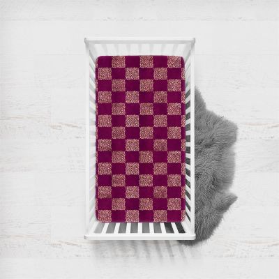 Morbuy Baby Crib Fitted Sheet, Soft Microfiber, Red, 140 x 70 cm