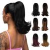Women’s Drawstring Ponytail, Short Wavy Curly Hair (1BTT27) view 2