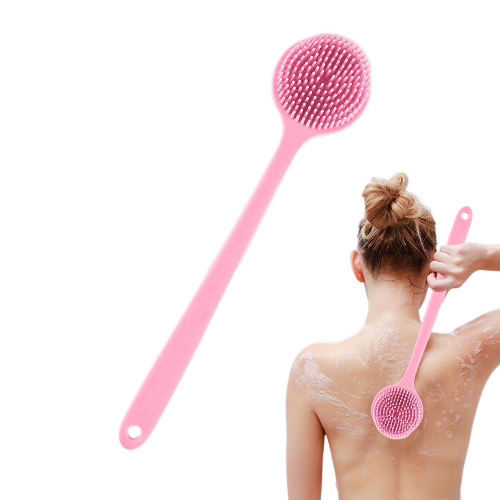 Long-Handle Back Scrubber, Double-Sided Bath Brush