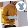 HONMEET 4 Pairs Long Dishwashing Gloves with Cuffs, Reusable and Durable, Size S view 3
