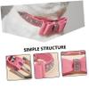 Pink Rhinestone Microfiber Dog Collar view 2