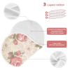 KLL Muslin Burp Cloths for Baby Girls, 4-Piece Set view 4