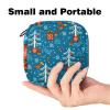 Zippered Menstrual Product Storage Pouch, Merry Christmas-1864 view 2