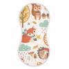 KLL Burp Cloths for Babies and Girls, 4-Pack, Large Cotton, Extra Soft and Absorbent, Cute Animals view 2