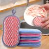 6-Piece Double-Sided Dish Sponge Magic Wipe, Blue view 2