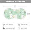 KLL Burp Cloths for Babies and Girls, 4-Pack, Large Cotton Cloths, Extra Soft and Absorbent, Green Floral view 3