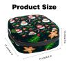 Sanitary Pad Storage Bag, Merry Christmas Snowman, 1064 Zipper Pouch for Tampons and Period Supplies view 3