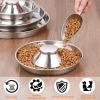 Duuclume Slow Feeder Dog Bowl, Stainless Steel, for Small and Medium Dogs, 34 cm view 3