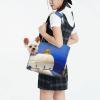 Santorini Foldable Pet Carrier Backpack with Island and Sea View Design view 3