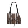 Rustic Pet Carrier with Wood Print view 2