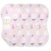 KLL Burp Cloths for Babies and Girls, 4-Pack, Large Cotton Cloths, Extra Soft and Absorbent, Cute Cat view 1