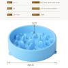 Pet Slow-Feeder Dog Bowl, Anti-Choking, 2-Piece Set, Green view 3