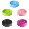 Pet Slow-Feeder Dog Bowl, Anti-Choking, 2-Piece Set, Green view 4