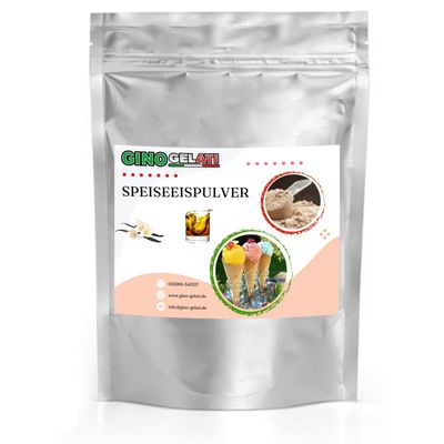 Gino Gelati Vanilla Whiskey Ice Cream Powder 10 kg, Make Your Own Vanilla Ice Cream, Various Flavors, Quick and Easy Preparation, for Household Ice Cream Makers