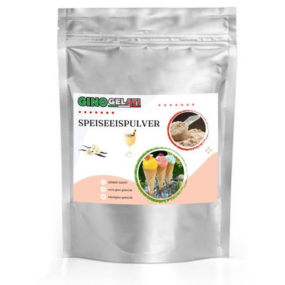Gino Gelati Vanilla Egg Liqueur Ice Cream Powder, 10 kg – for Home Ice Cream Makers