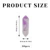 20-Piece Hexagonal Healing Crystal Set with Amethyst, Rose Quartz, Obsidian and Tiger's Eye view 2