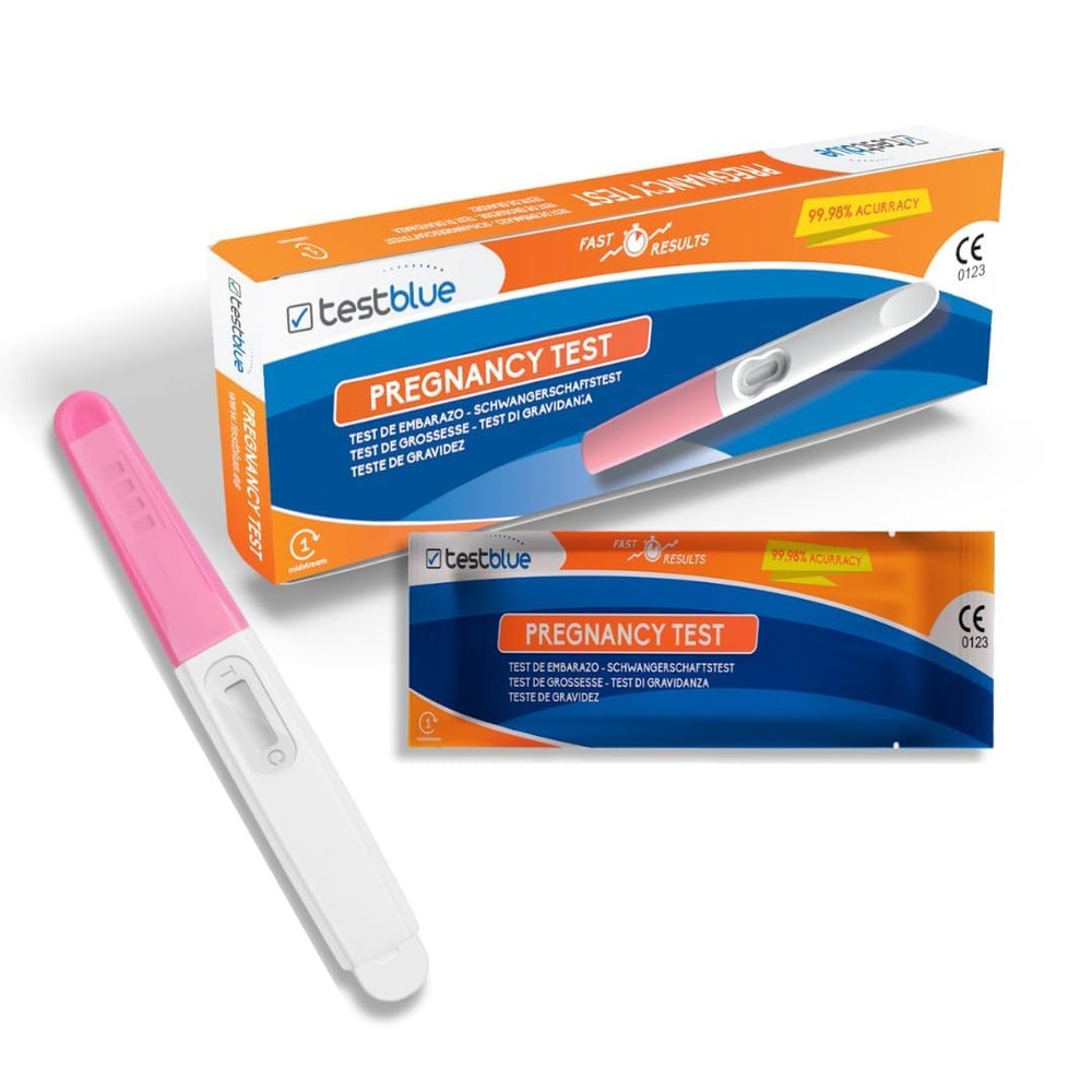 TestBlue Pregnancy Test, 1 Highly Sensitive Midstream Test | Early Test with Fast, Reliable Results | Easy to Use
