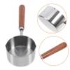 Sosoport 4-Piece Stainless Steel Pet Food Measuring Spoons with Wooden Handles view 3