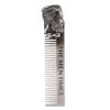 Portable Stainless Steel Beard and Mustache Comb with Pouch view 1