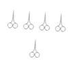 minkissy 5-Piece Compact Nose Hair Trimming Scissors for Men and Women view 1