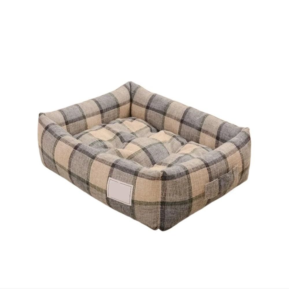 TMAOZW Square-Grid Pet Bed, Removable and Washable, Type B, 50 x 40 cm